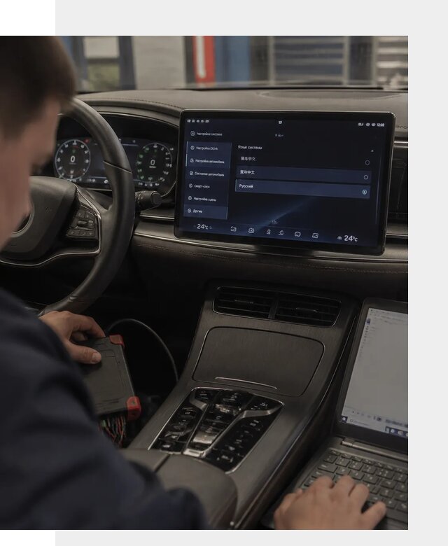 Русификация автомобиля BYD HAN для эксплуатации в Красном Сулине